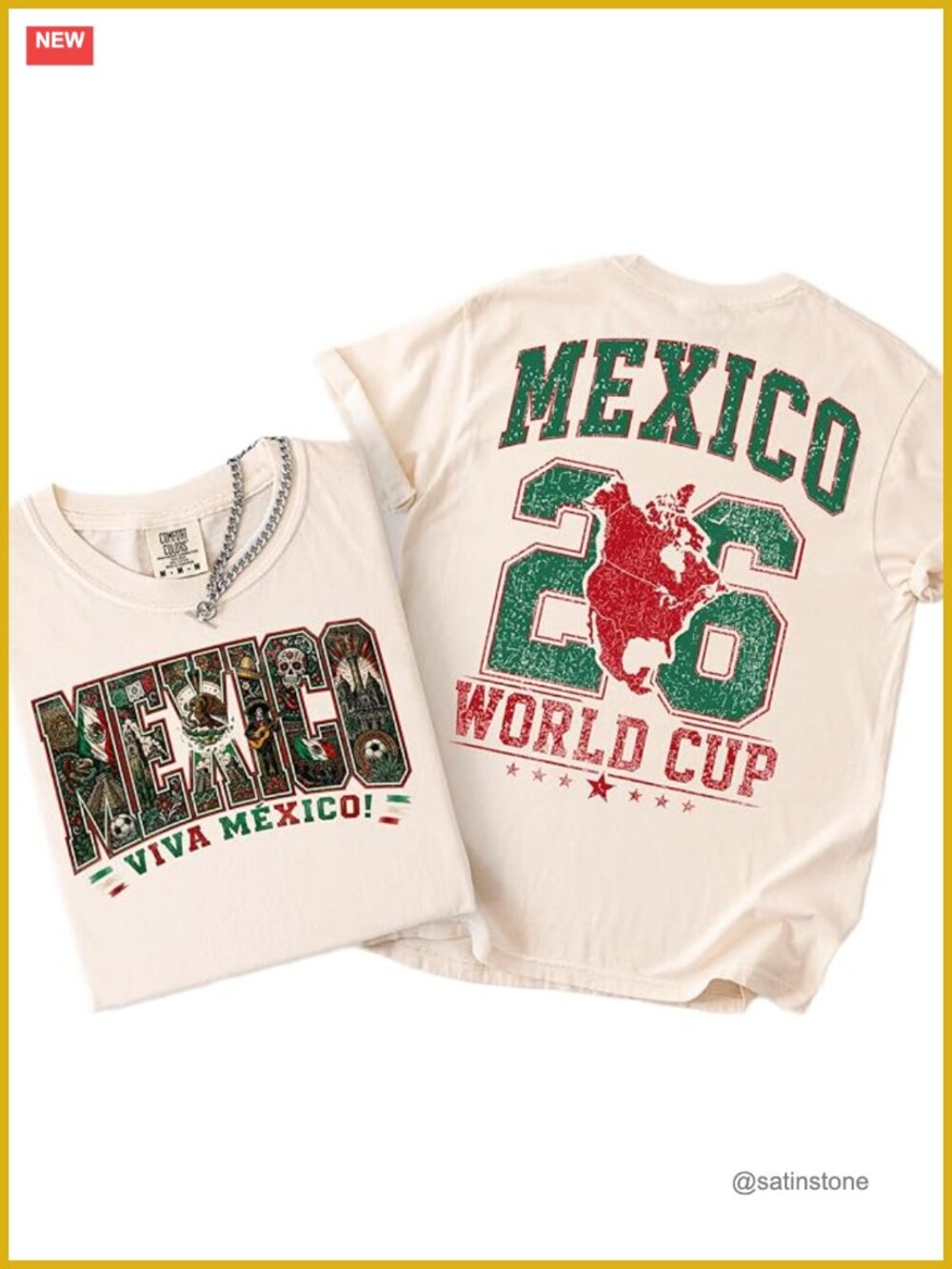 Vintage Mexico Soccer Fan Tee World Cup 2026 Graphic T-Shirt